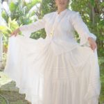 pollera blanca con alforzas pollera blanca con alforzas