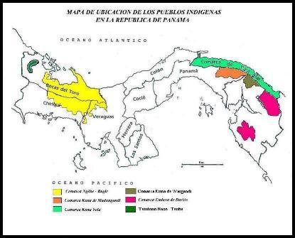 mapa ubicacion pueblos indigenas panama mapa ubicacion pueblos indigenas panama