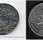 moneda 25 centavos Panamá